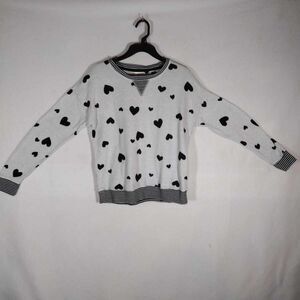 Girls Secret Treasures Top White And Black, Long Sleeve Sweater